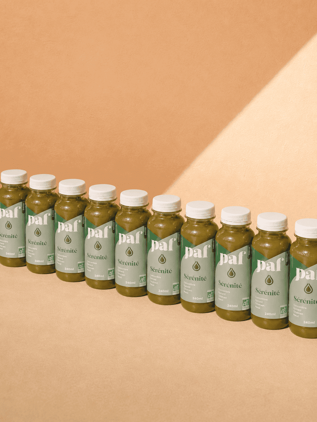 Coffret de jus fenouil, concombre & persil - SÉRÉNITÉ 100% vert.